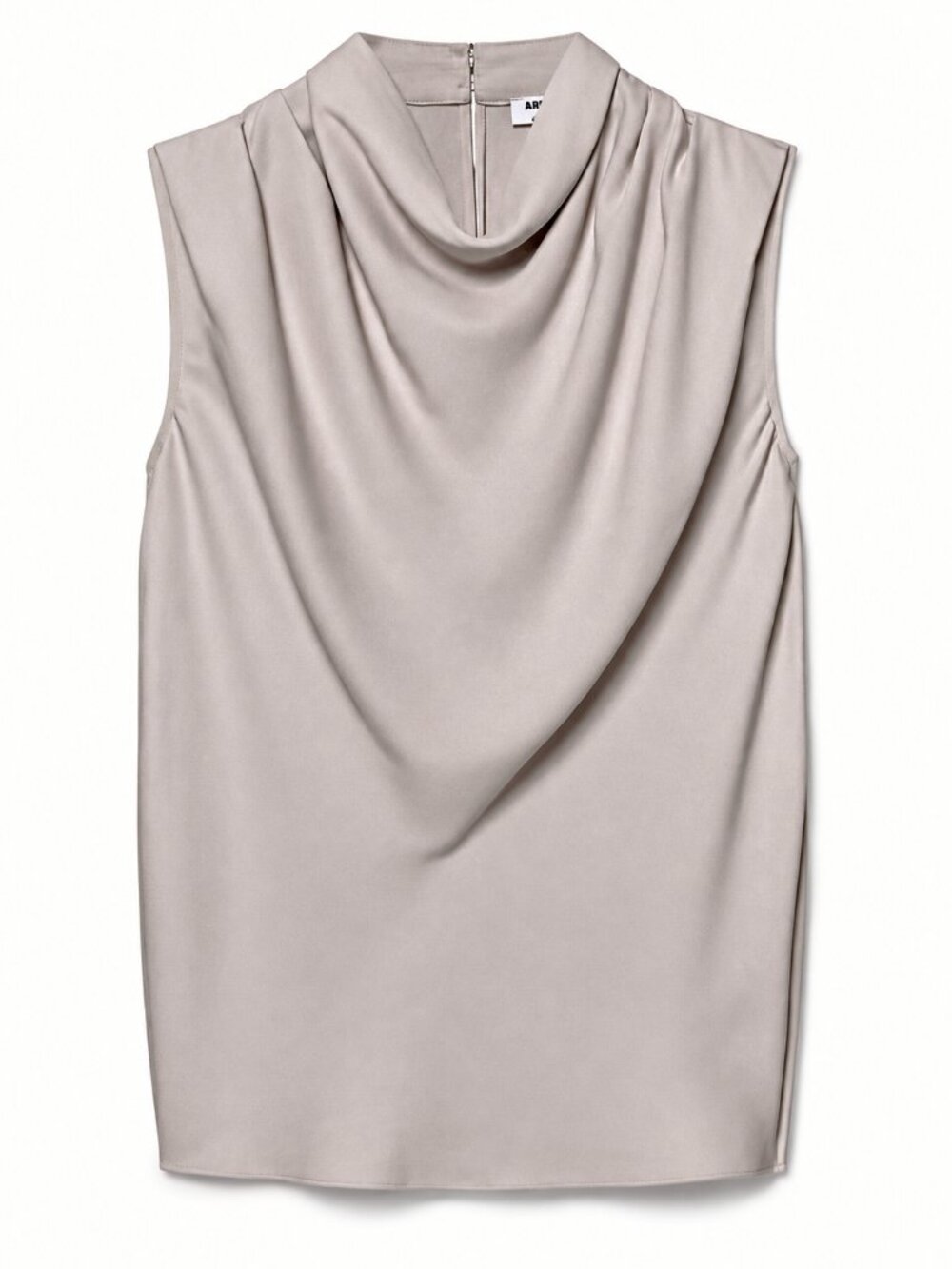 Aritzia Babaton Carter Blouse Matte Pearl XS